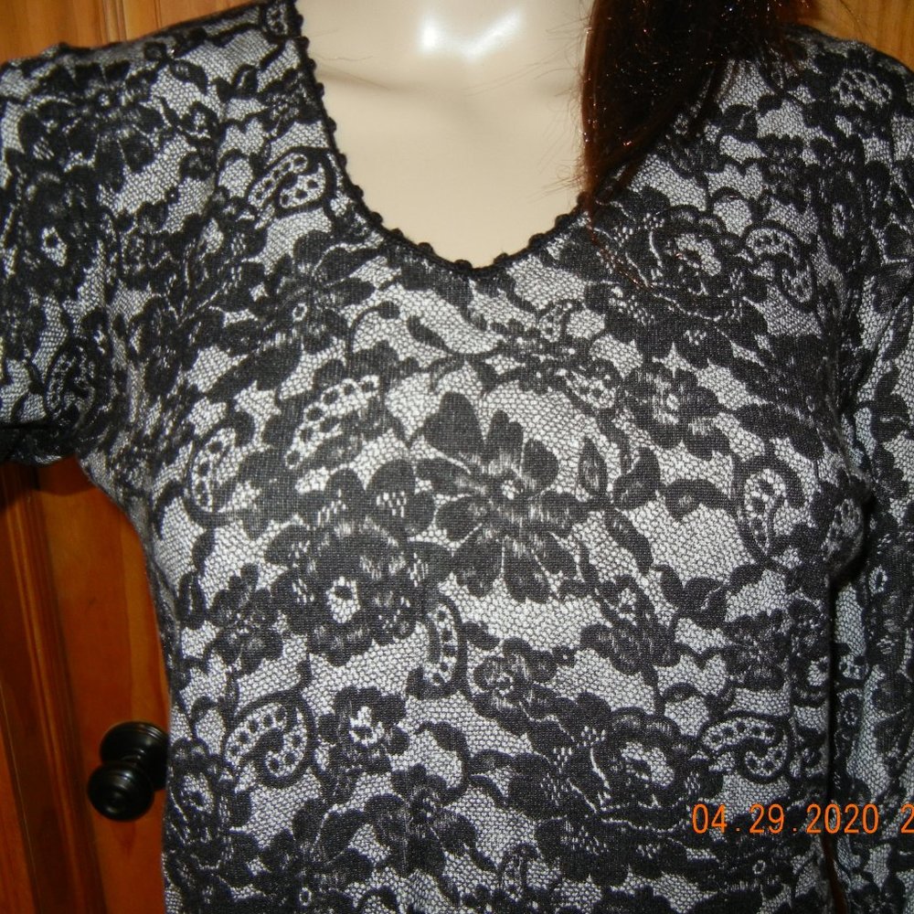 Vintage Casual Party Date Work Floral Top sz L (wt51) - Picture 4 of 13